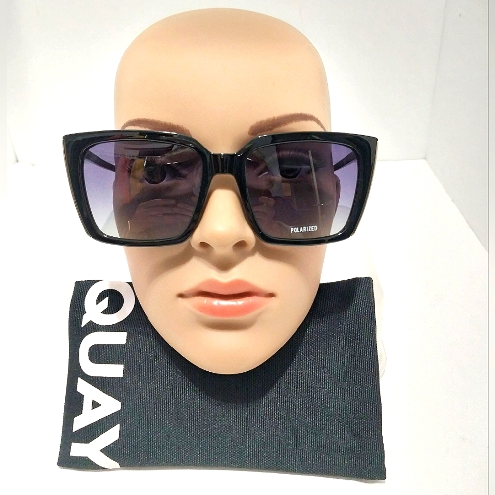 Quay Australia FRONT COVER Polorized Square Sunglasses, NWT